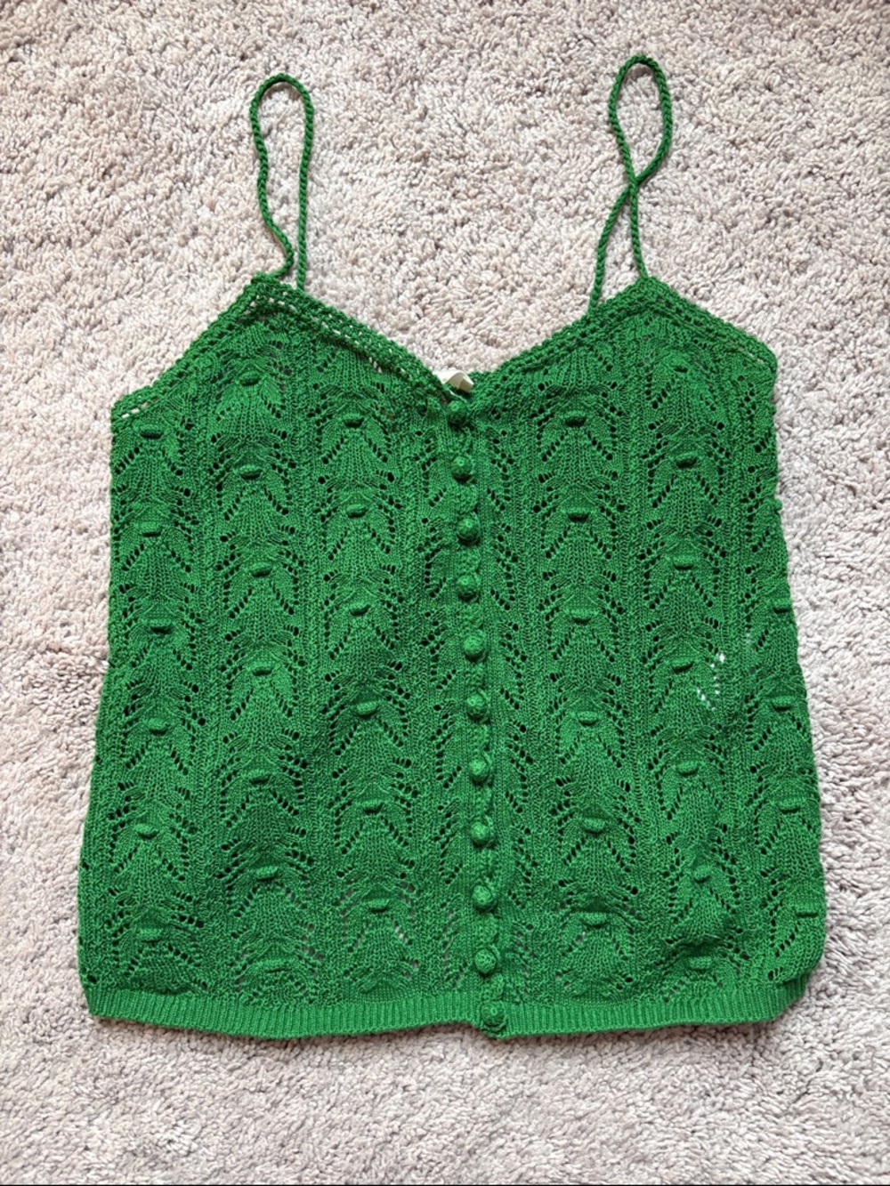 Sezane Francisco Top Green - Size XS - Picture 2 of 3